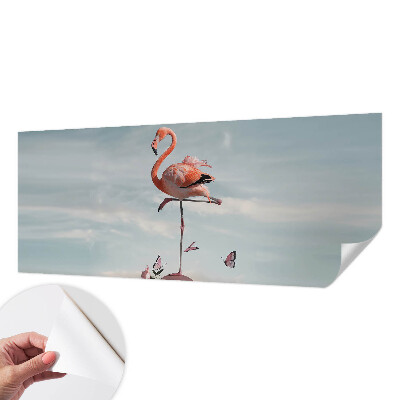 Selbstklebende Fototapete Eleganter Flamingo