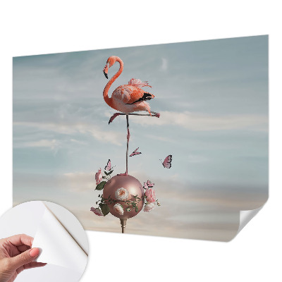 Selbstklebende Fototapete Eleganter Flamingo