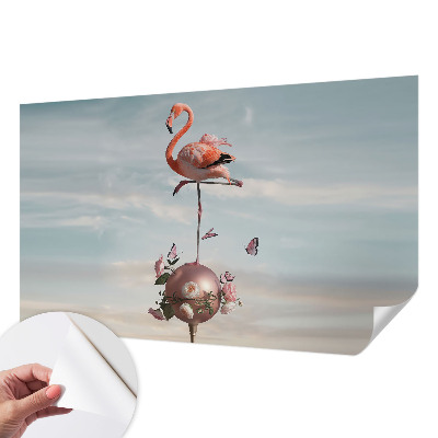 Selbstklebende Fototapete Eleganter Flamingo