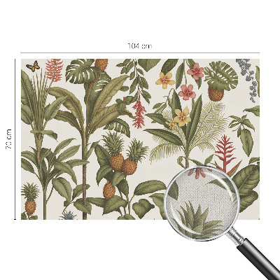 Selbstklebende Fototapete fürs Wohnzimmer Exotische Natur