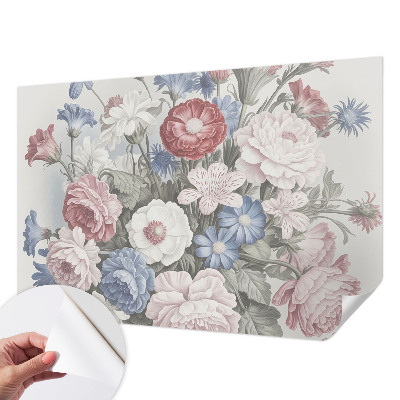 3D-Fototapete Bunter Blumenstrauß