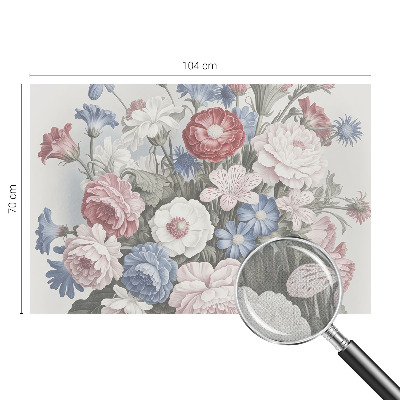 3D-Fototapete Bunter Blumenstrauß