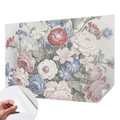 3D-Fototapete Bunter Blumenstrauß