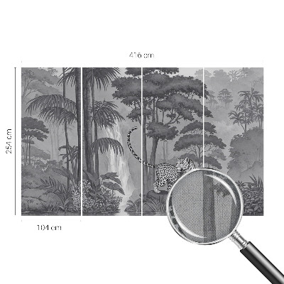 Fototapete in 3D-Optik Tropischer Dschungel