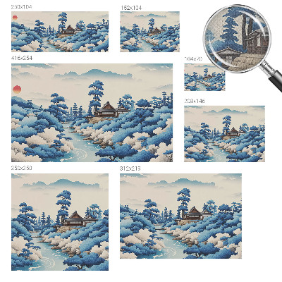 3D-Fototapete fürs Schlafzimmer Friedliche Natur