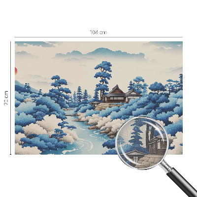 3D-Fototapete fürs Schlafzimmer Friedliche Natur