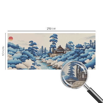 3D-Fototapete fürs Schlafzimmer Friedliche Natur