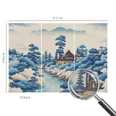 3D-Fototapete fürs Schlafzimmer Friedliche Natur