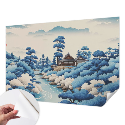 3D-Fototapete fürs Schlafzimmer Friedliche Natur