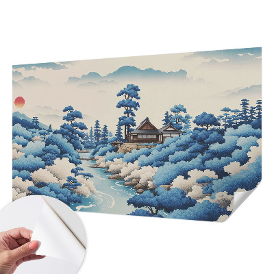 3D-Fototapete fürs Schlafzimmer Friedliche Natur