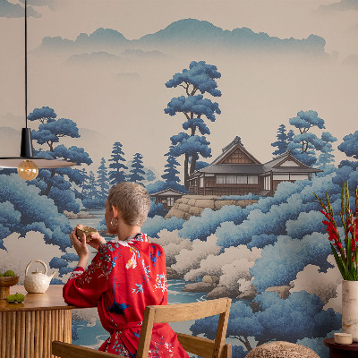 3D-Fototapete fürs Schlafzimmer Friedliche Natur