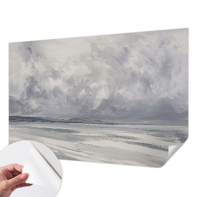 3D-Fototapete fürs Wohnzimmer Ein Sturm am Horizont