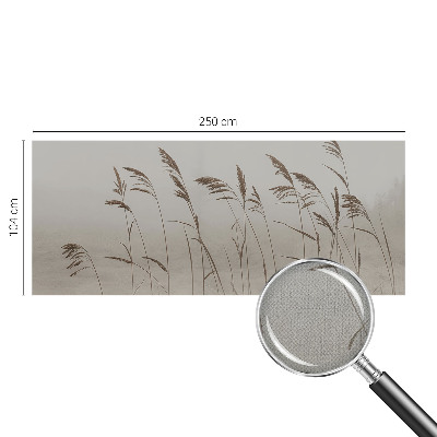 Moderne Fototapete nach Maß Gräser im Nebel