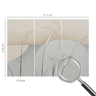 Vintage tapete Sanfte Gräser