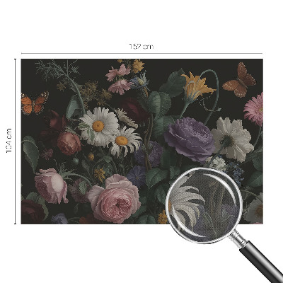 Selbstklebende Fototapete für die Wand Florale Eleganz