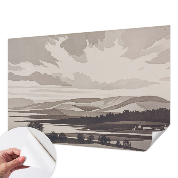 Selbstklebende Fototapete fürs Schlafzimmer Eine friedliche Landschaft