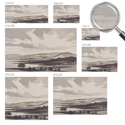 Selbstklebende Fototapete fürs Schlafzimmer Eine friedliche Landschaft