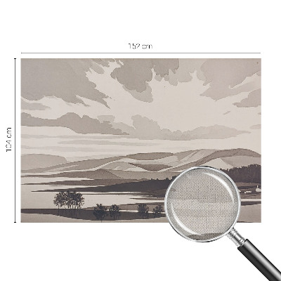 Selbstklebende Fototapete fürs Schlafzimmer Eine friedliche Landschaft