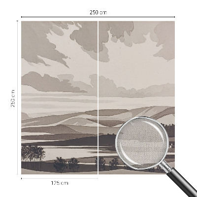 Selbstklebende Fototapete fürs Schlafzimmer Eine friedliche Landschaft