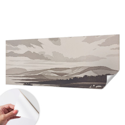 Selbstklebende Fototapete fürs Schlafzimmer Eine friedliche Landschaft