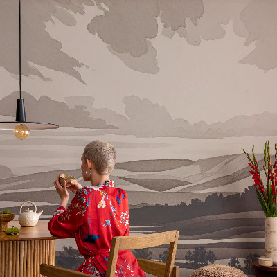 Selbstklebende Fototapete fürs Schlafzimmer Eine friedliche Landschaft