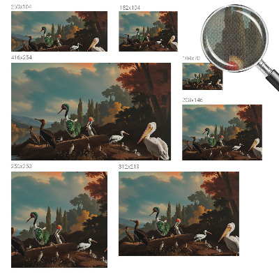 Selbstklebende Fototapete Malerische Vögel