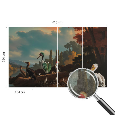 Selbstklebende Fototapete Malerische Vögel