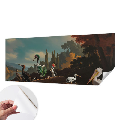 Selbstklebende Fototapete Malerische Vögel