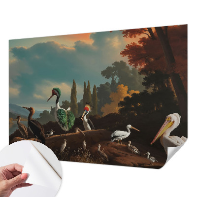 Selbstklebende Fototapete Malerische Vögel