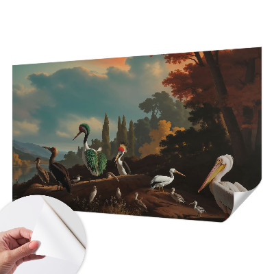 Selbstklebende Fototapete Malerische Vögel