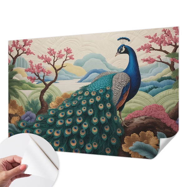 3D-Fototapete fürs Wohnzimmer Exotische Schönheit