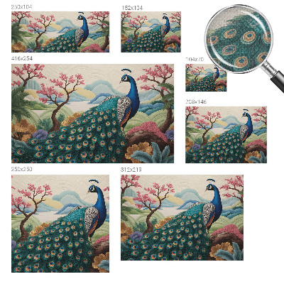 3D-Fototapete fürs Wohnzimmer Exotische Schönheit