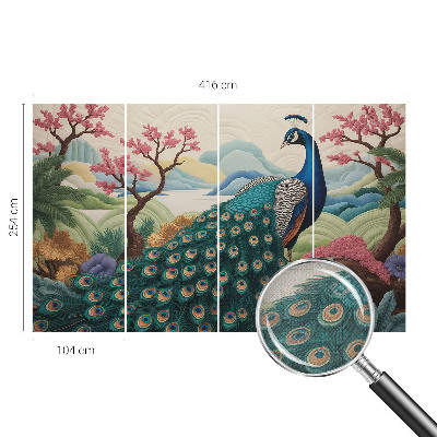 3D-Fototapete fürs Wohnzimmer Exotische Schönheit