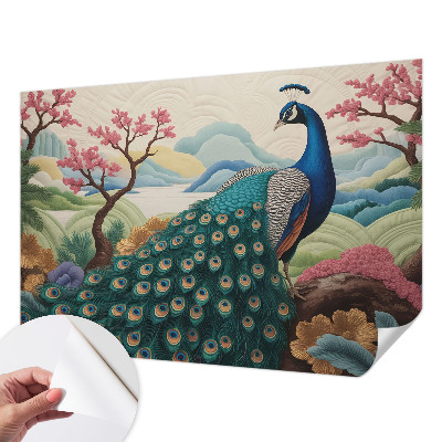 3D-Fototapete fürs Wohnzimmer Exotische Schönheit