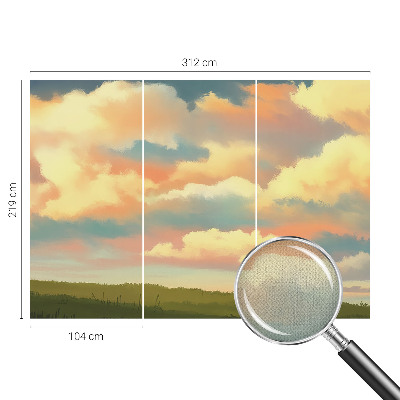 Vintage tapete Himmel Wolken