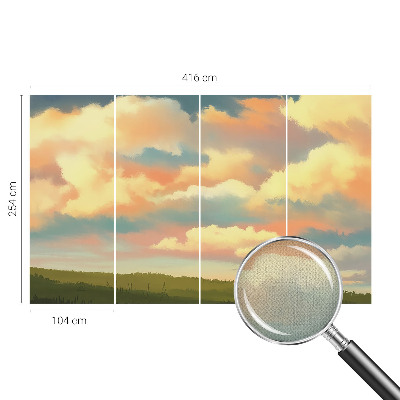 Vintage tapete Himmel Wolken