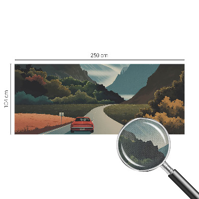 Motivtapete fürs Wohnzimmer Bergabenteuer