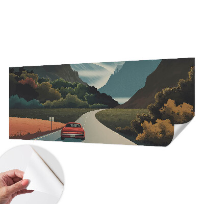 Motivtapete fürs Wohnzimmer Bergabenteuer