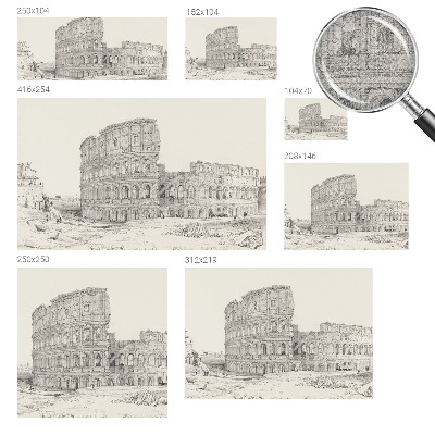 Selbstklebende Fototapete für die Wand Antike Ruinen