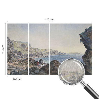 Selbstklebende Fototapete fürs Wohnzimmer Eine ruhige Küste