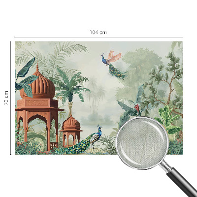 Selbstklebende Fototapete fürs Schlafzimmer Peacock Gardens