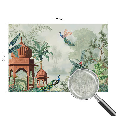 Selbstklebende Fototapete fürs Schlafzimmer Peacock Gardens