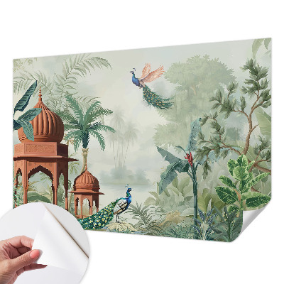 Selbstklebende Fototapete fürs Schlafzimmer Peacock Gardens