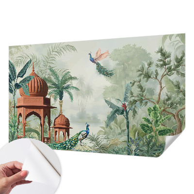 Selbstklebende Fototapete fürs Schlafzimmer Peacock Gardens