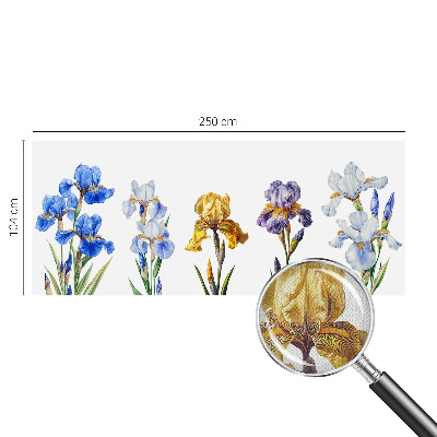 3D-Fototapete Irisblüten