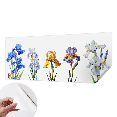 3D-Fototapete Irisblüten