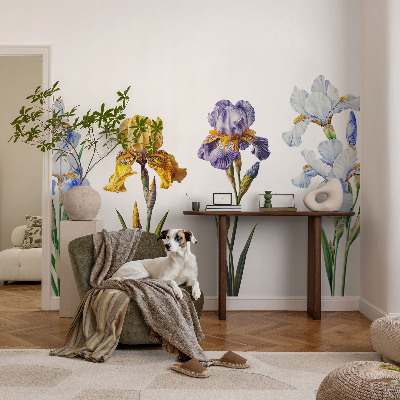 3D-Fototapete Irisblüten