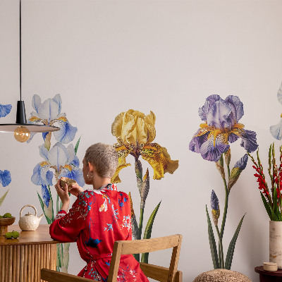 3D-Fototapete Irisblüten