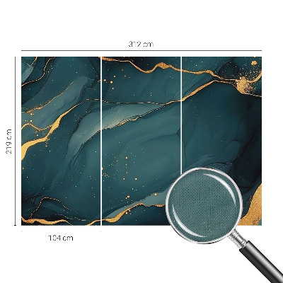 3D-Fototapete fürs Wohnzimmer Dunkelblaue Abstraktion