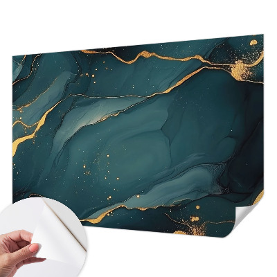 3D-Fototapete fürs Wohnzimmer Dunkelblaue Abstraktion